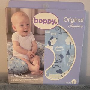 Boppy Blue Puppy Print Original Slipcover